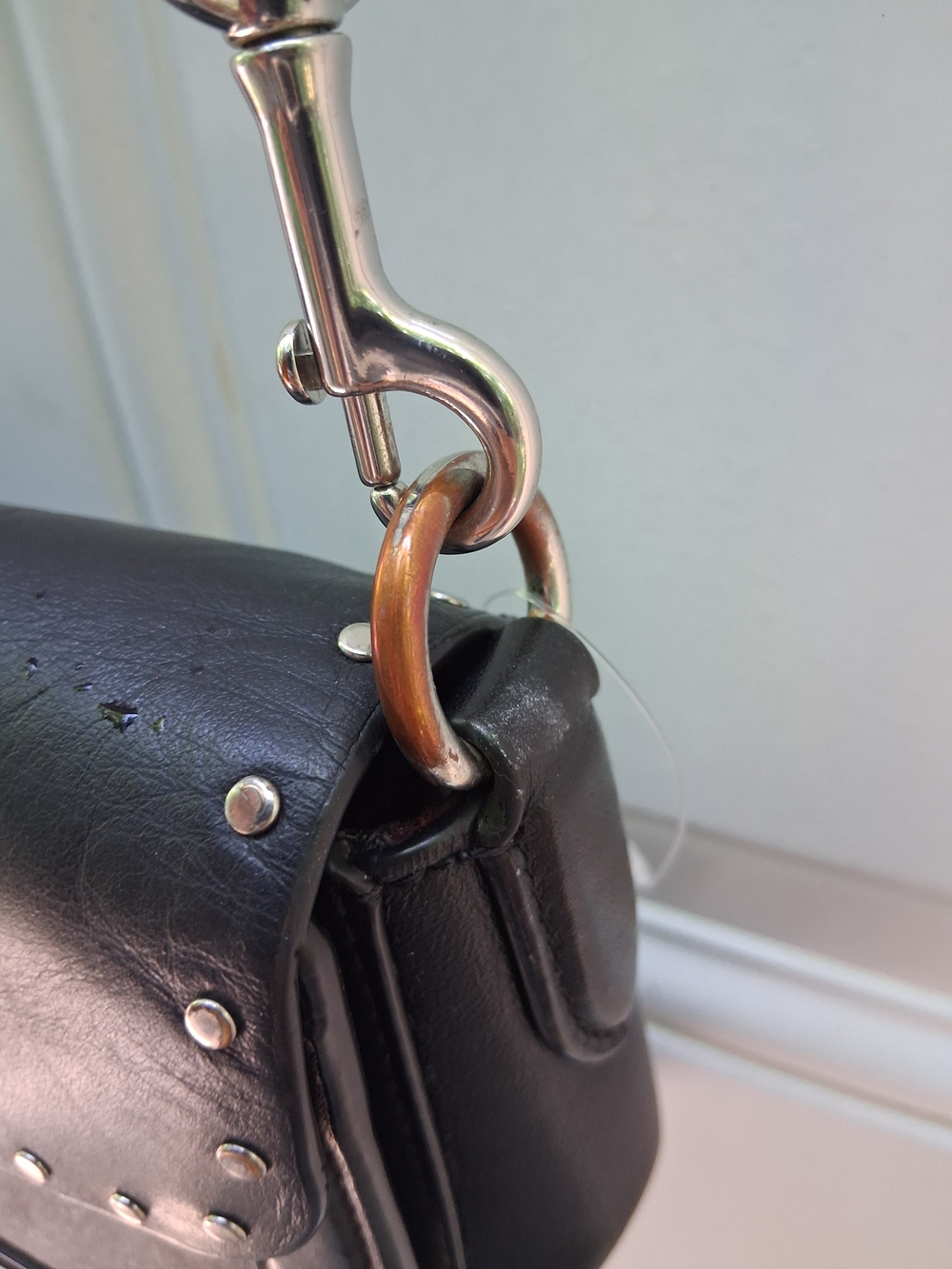 Authentic COACH Georgie Shoulder Bag in Signature Canvas - #5605 - Vintage Look - Picture 13 of 14